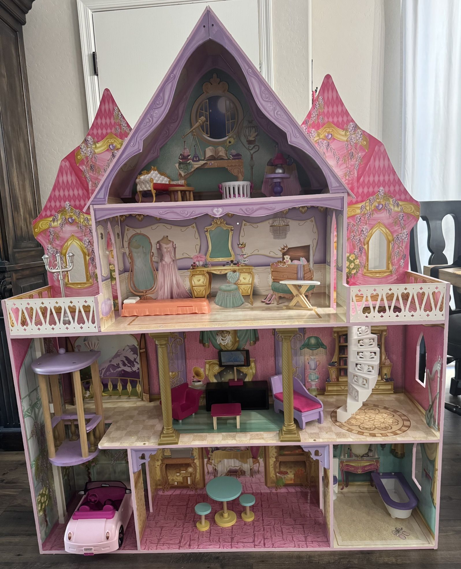 KidsKraft Barbie/Doll House - Accessories and Car Included