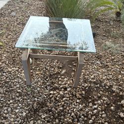 2 Glass Top Tables : Together Or Separate 