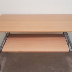 Office Work Desk Table With Keyboard Tray