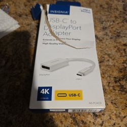 USB-C TO Display Port Adapter. 4k