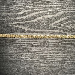 14k solid gold nugget bracelet