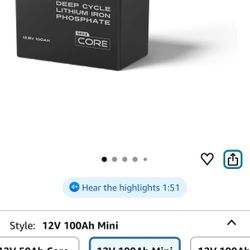 12V Battery / Back Up Power 