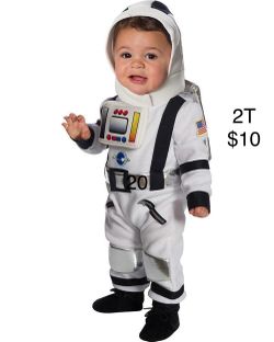 Astronaut Baby Toddler Costume White Space Suit / Traje de Astronauta Bebe