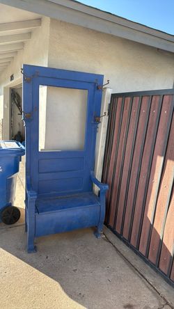 Antique chair coat rack