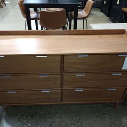 Mid Century Modern Style 6 Drawer Dresser (New)