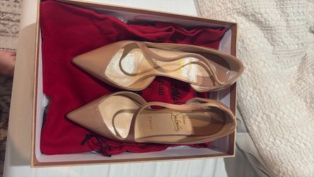 Christian Louboutin Jumping 85 patent Nude