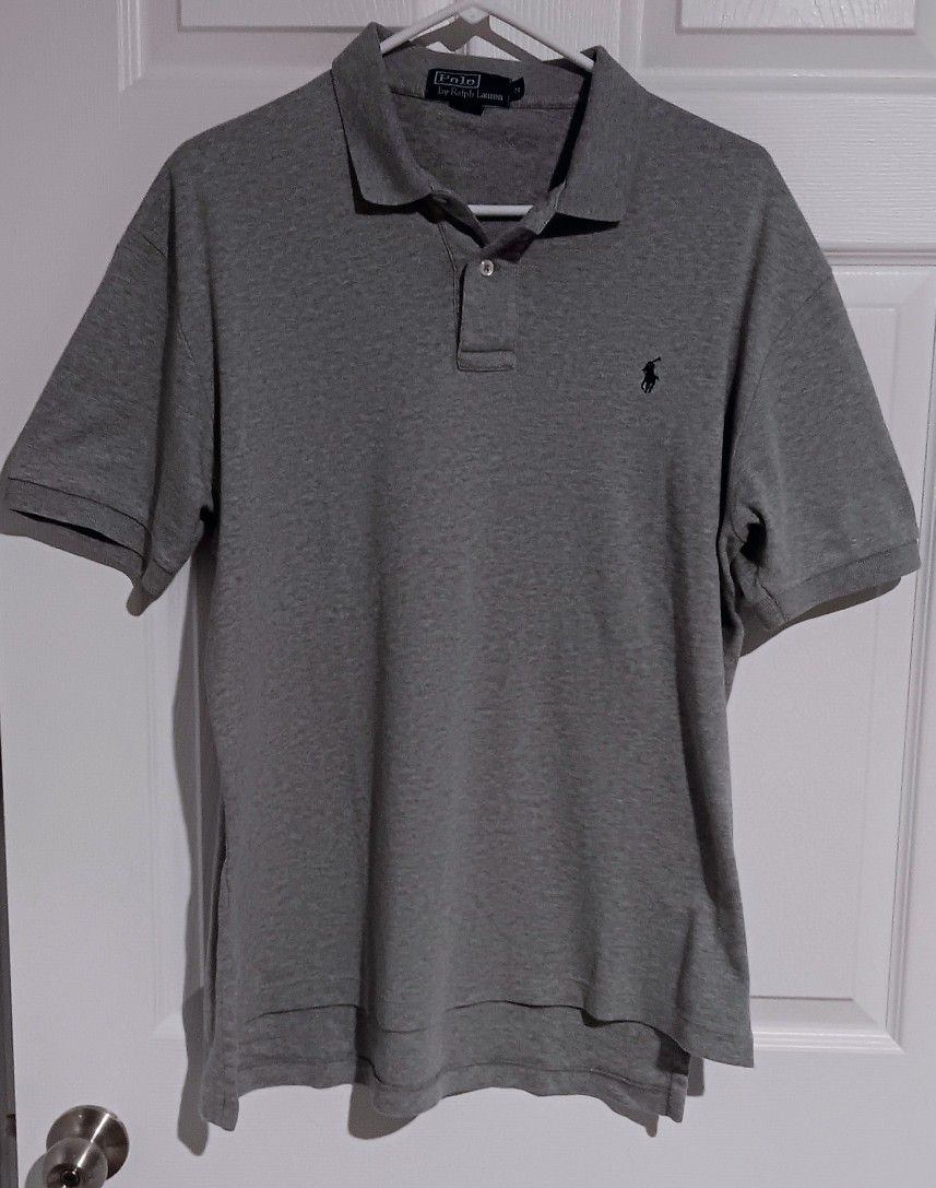 Polo Ralph Lauren Men’s Polo Shirt Gray Heather Size M/M, Short Sleeve