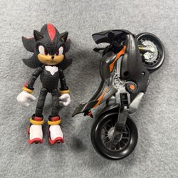 Sonic The Hedgehog 3 Movie Shadow 5"  and Motorcycle MOTORRAD Toy JAKKS PACIFIC