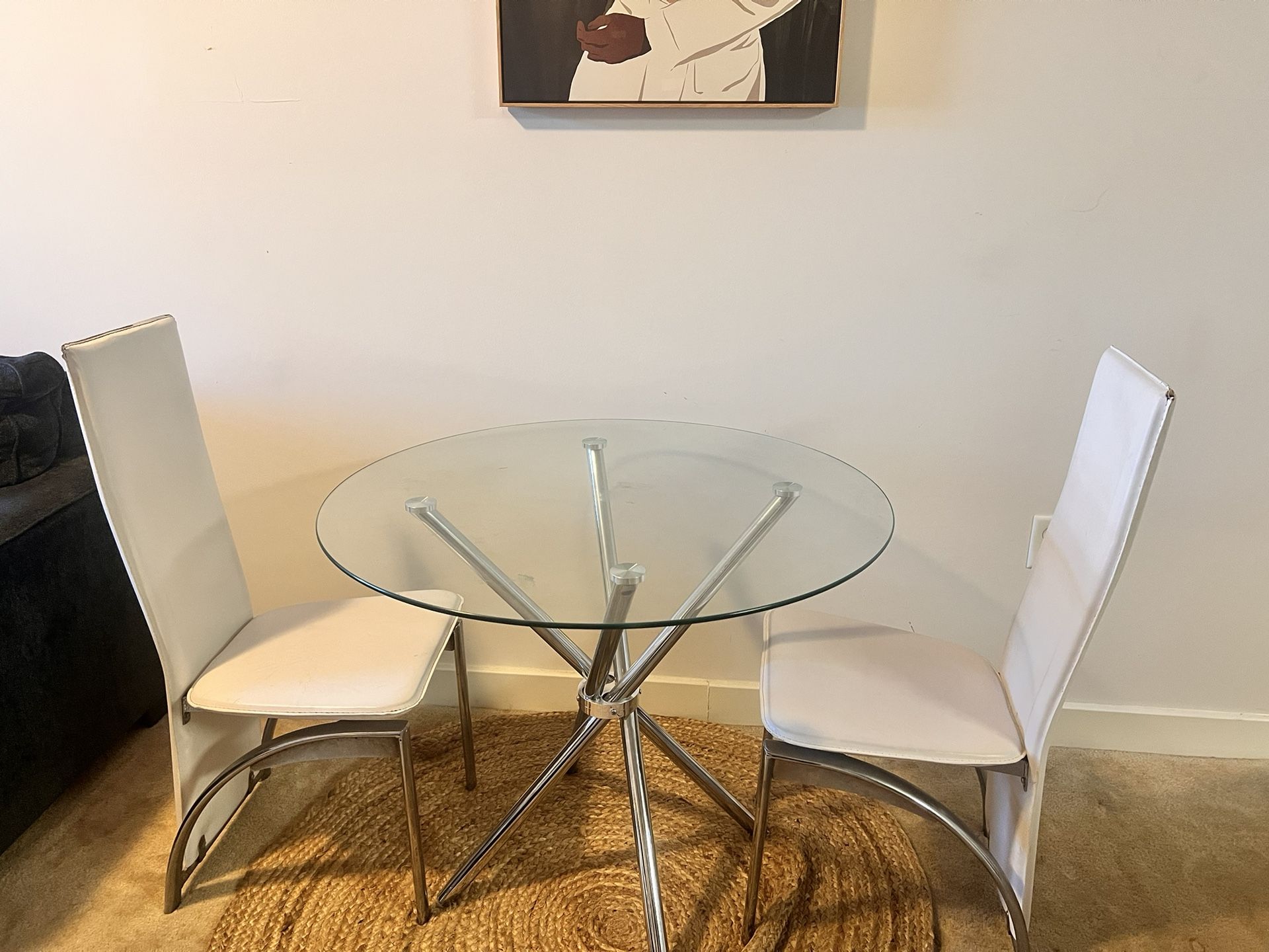 Dining Table With Two Chairs