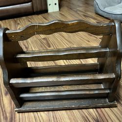 Wooden Magazine Rack