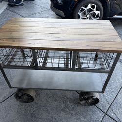 World Market Trolley Bar Cart