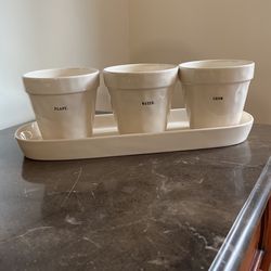 Rae Dunn Flower Pots