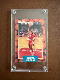 DERRICK COLEMAN 1990 Star Pics #43 Rookie Card - Syracuse University