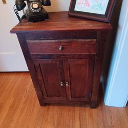 Vintage All Wood Cabinet 
