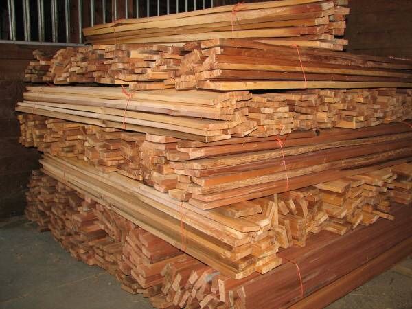 Hand split cedar grape stake fence pickets