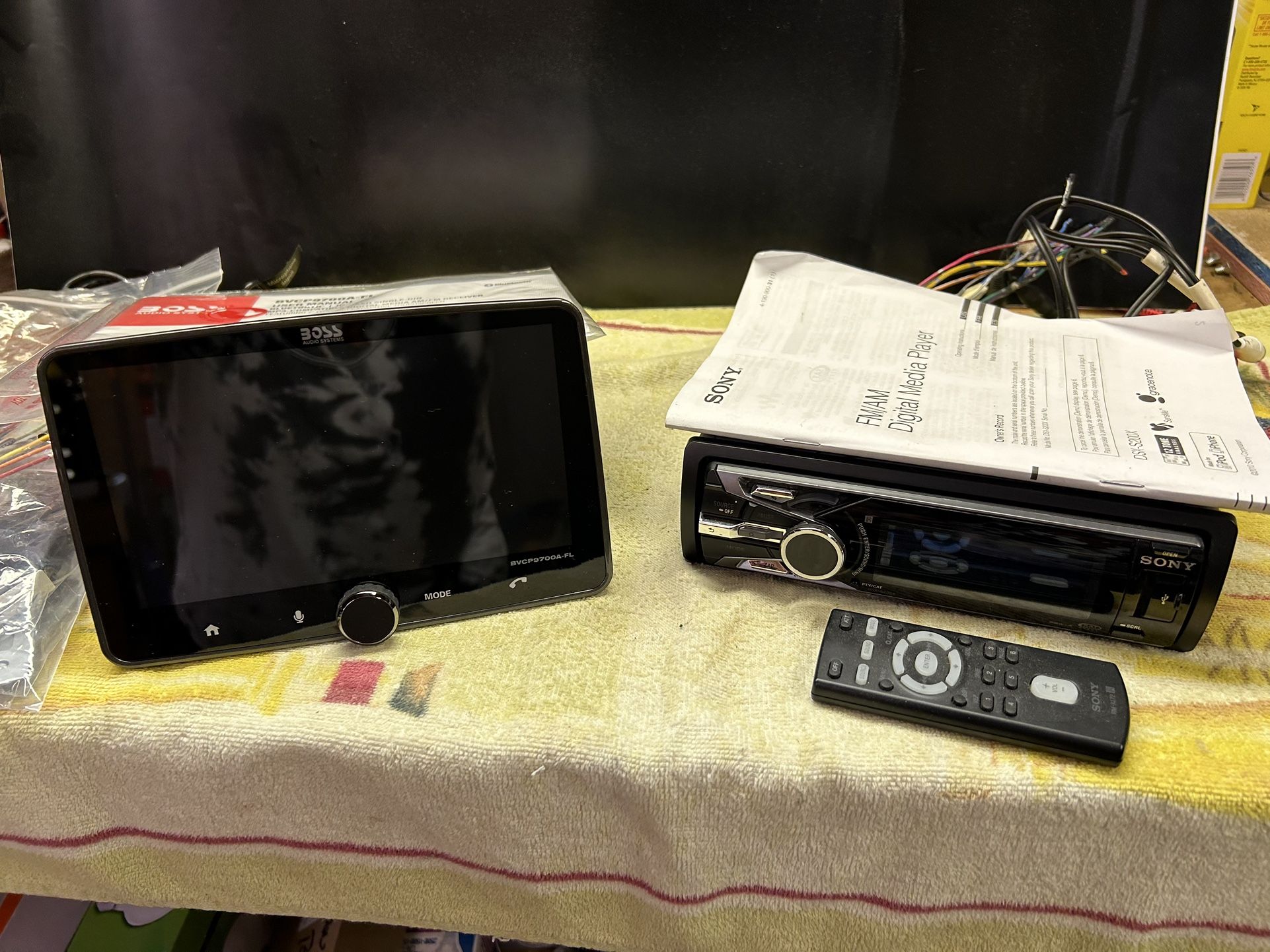 Boss and Sony Stereo Digital Media Players