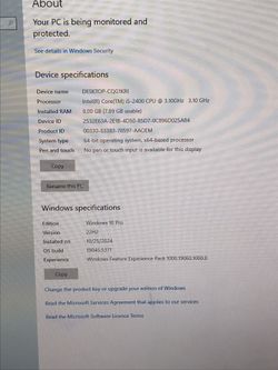 Hp Desktop With Dell Monitor