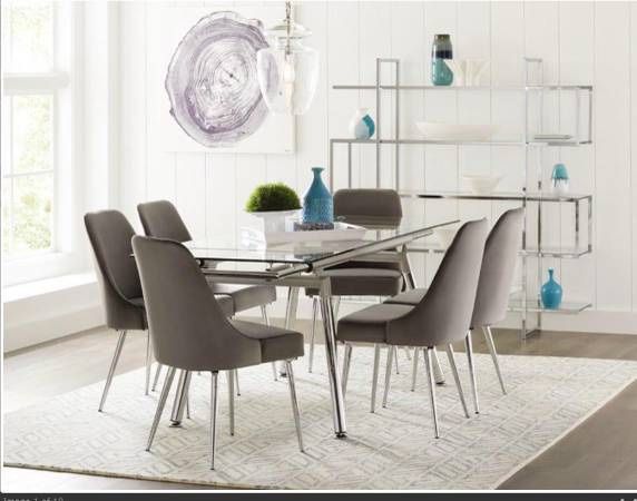 Glass Dining Room Table With Extension!! Lowest Prices Ever!!