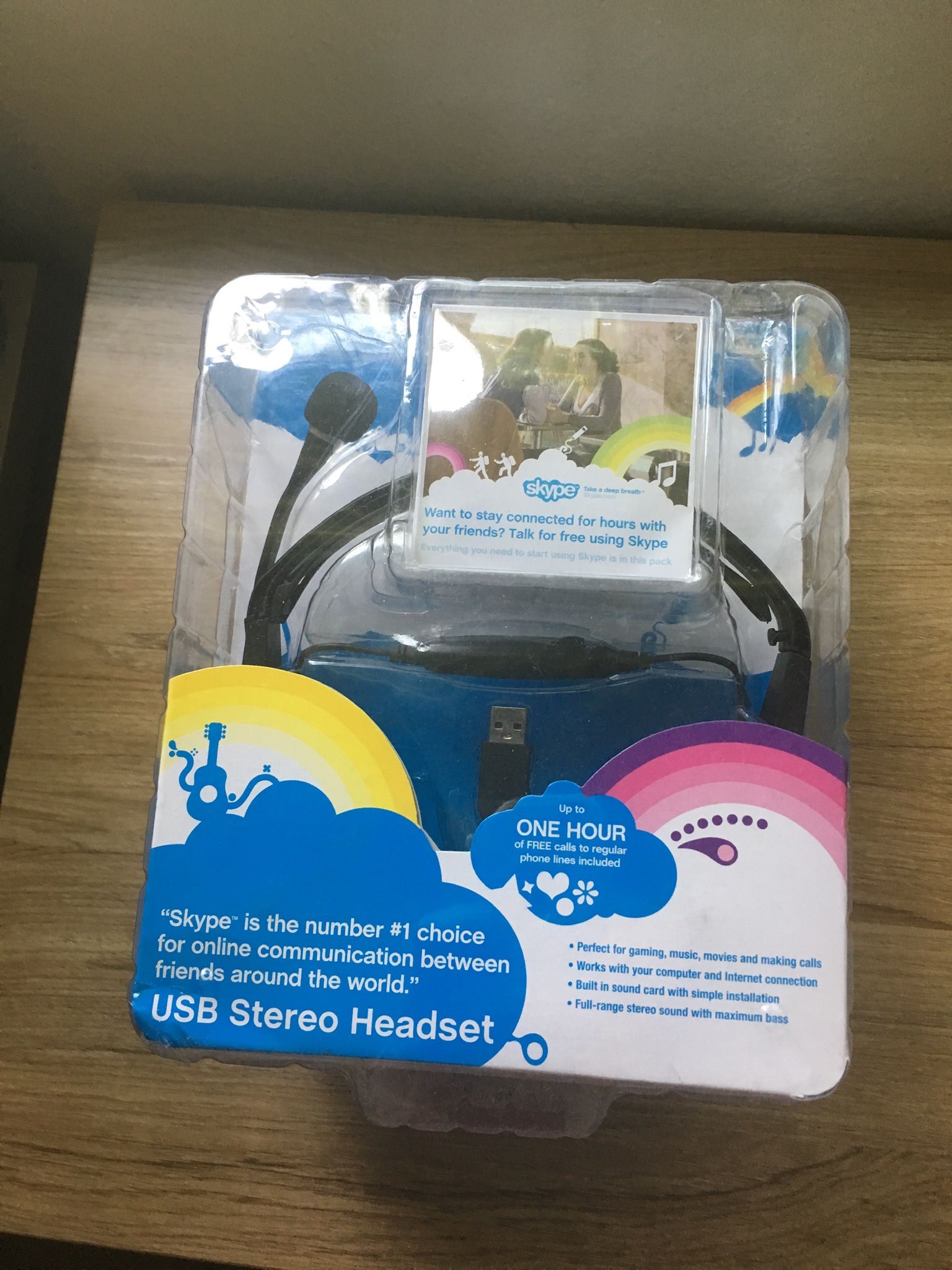 Free talk & Skype Usb Stereo Headset 