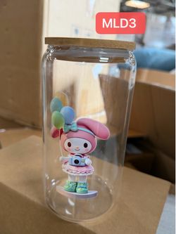 Glass Cup  (Includes Glass Straw & Straw Cleaning Brush) – Perfect for Juice, Parties, and Gifts.