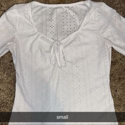 small white shirt