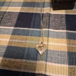 Diamond Heart Necklace 