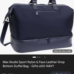 Max Studio Bottom Dropping Weekender Bag 