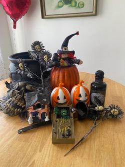Halloween Witch Cauldron with Mixed Items