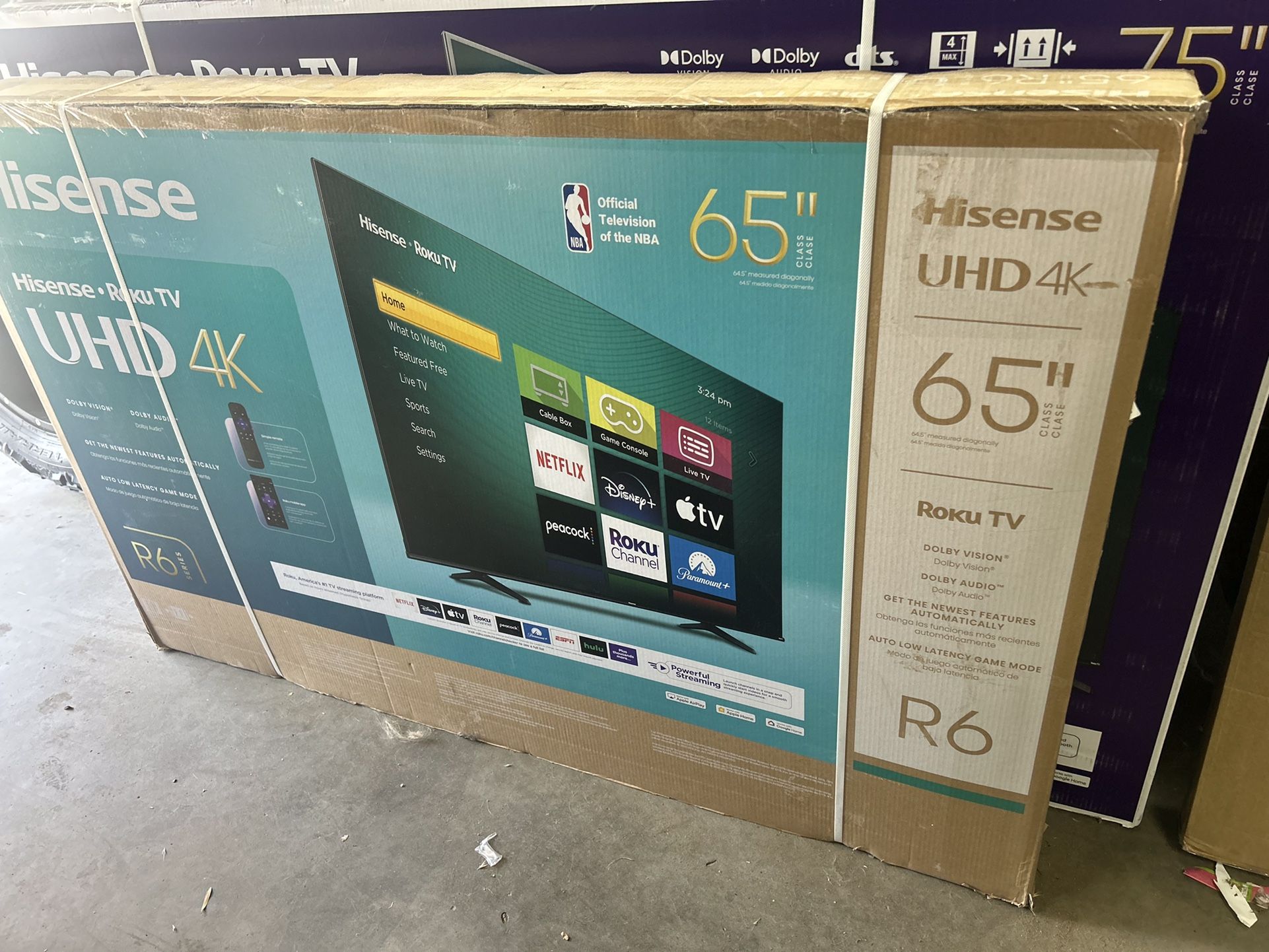 65” Inch Hisense Smart UHDTV 4K Roku