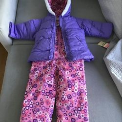 BRAND NEW waterproof Winter Snowsuit Jacket Pants Bib Kids 2T