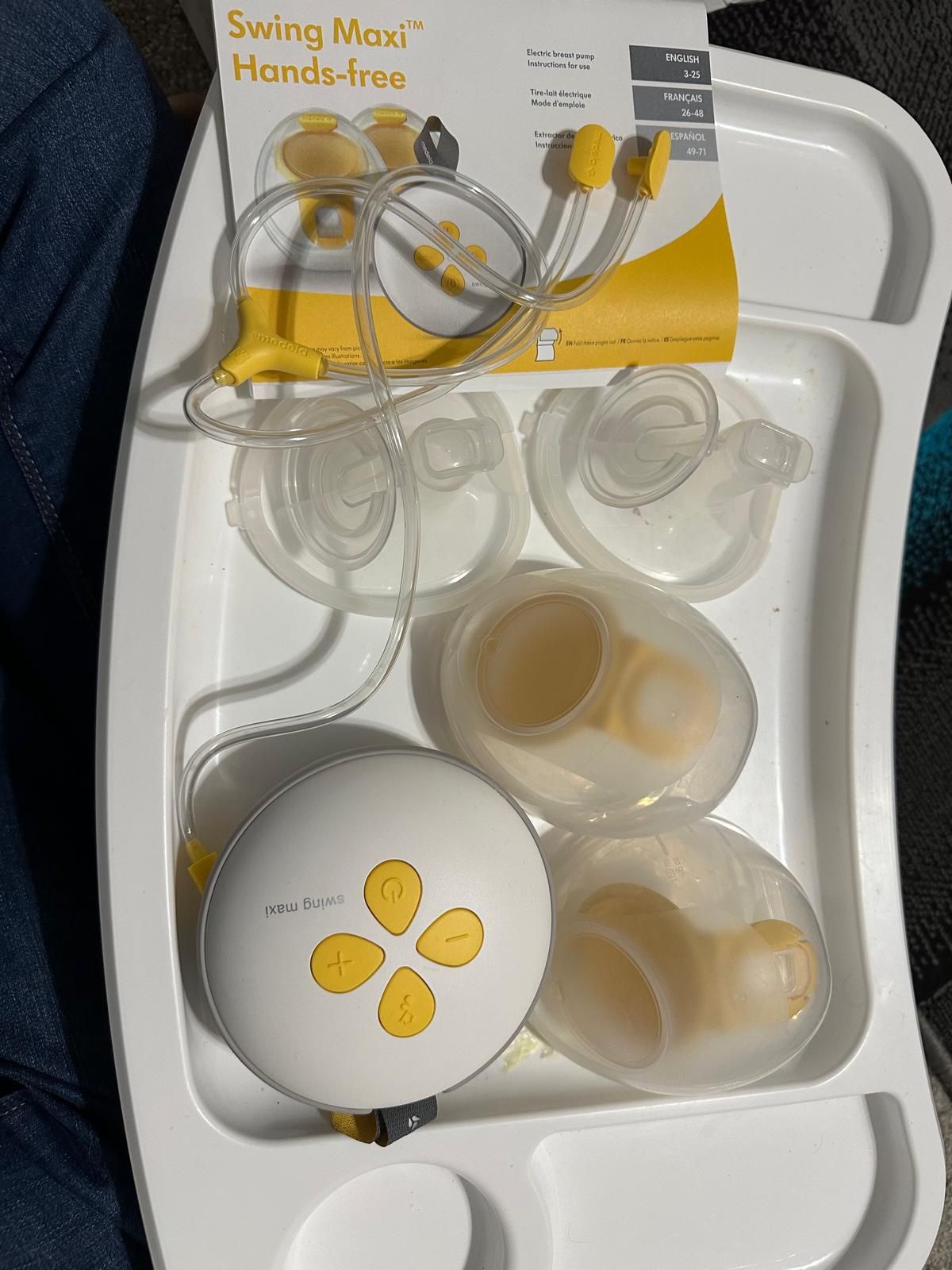 Medela Swing Maxi Hands-Free Breast Pump | Easy, Intuitive, Ideal for On The Go Double Electric Hands Free Breast Pump