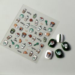 Starbucks nail polish 💅 sticker 