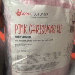 Pink Christmas Elf Size Medium
