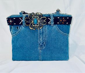 Denim Belted Jean Tote