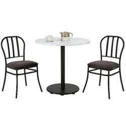 Mainstays DS-1006-MB 3-Piece Indoor Dining Bistro Set, Grey

Seat