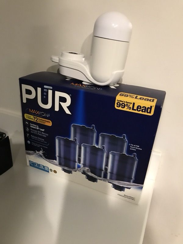 Pur water filter with 3 filters