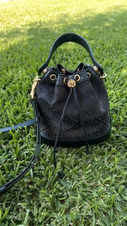 Tory Burch Black logo bucket bag