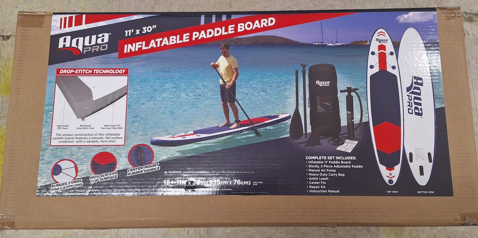 Aqua Leisure 11' Inflatable Stand-UP Paddleboard