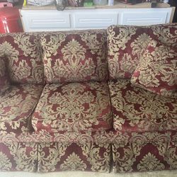Burgundy Wine Couch