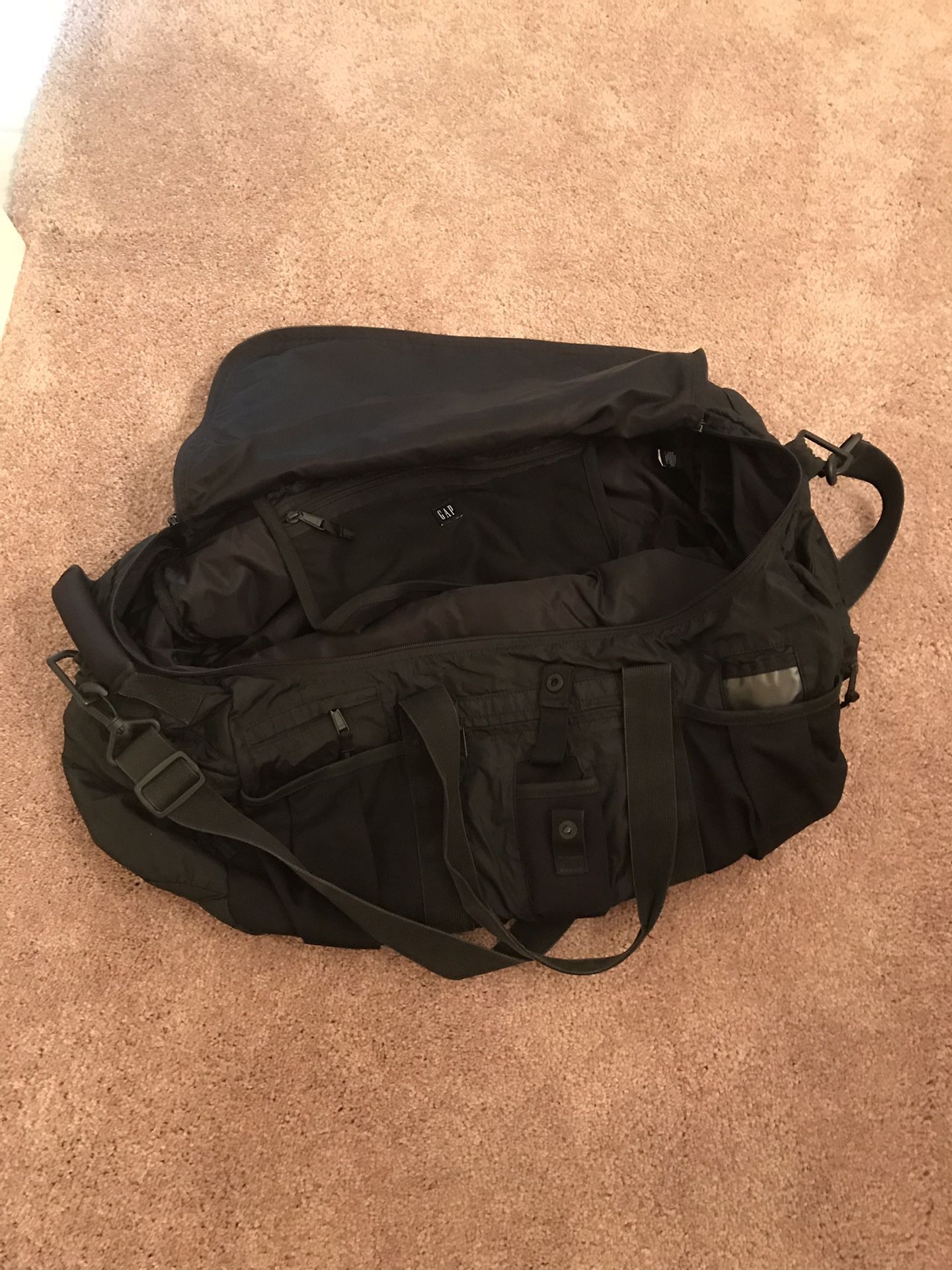 Large black Gap duffle bag