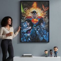 2005 Infinite Crisis #1 Return Of Superboy Cover Replica (16"X12") Poster Print NO FRAME POSTER PRINT ONLY New Condition.
This image is a poster featu