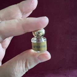 Vintage Antique AUVERGNE AFTER FIVE Perfume Miniature Perfume Bottle 1 Inch RARE 