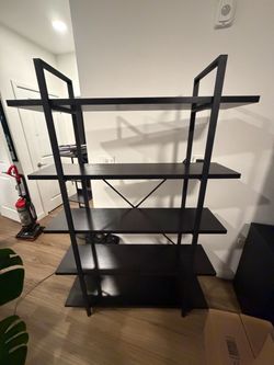 HSH 5 Tier Black Bookshelf (MOVING)