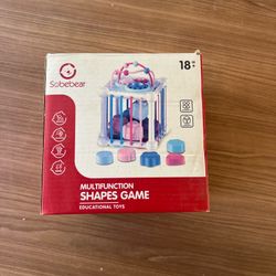 Baby Montessori Shape Sorter Activity Cube Toy Set