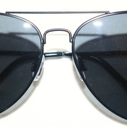 Black Aviator Sunglasses Unisex UV- 400 100% UV Protection