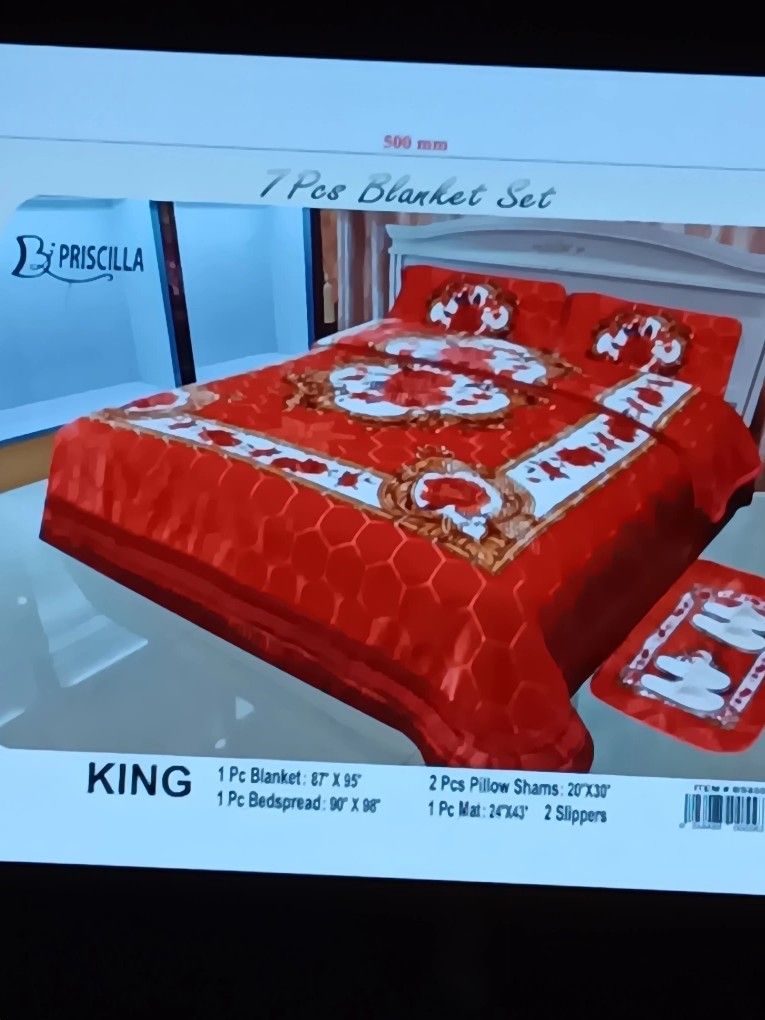 Priscilla Super Blanket 7 Pieces