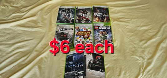 Xbox 360 games $6 each
