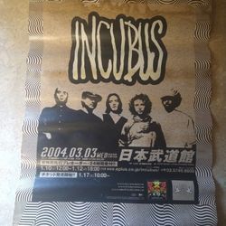 2004 Incubus Concert Poster Great Condition