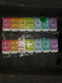 Weekly medication container new $5