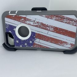 For iPhone 7/8 iPhone SE USA Flag Camouflage Belt Clíp Case 